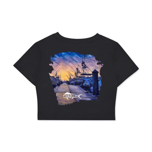 Marina Sunsets Women's  Crop Tee